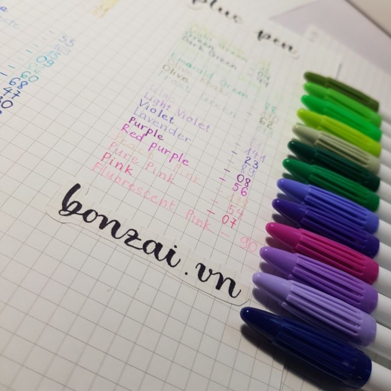 Bút Monami Brush Pen 3000 bút màu nước 60 màu 2022 mới Tone màu Thiên nhiên