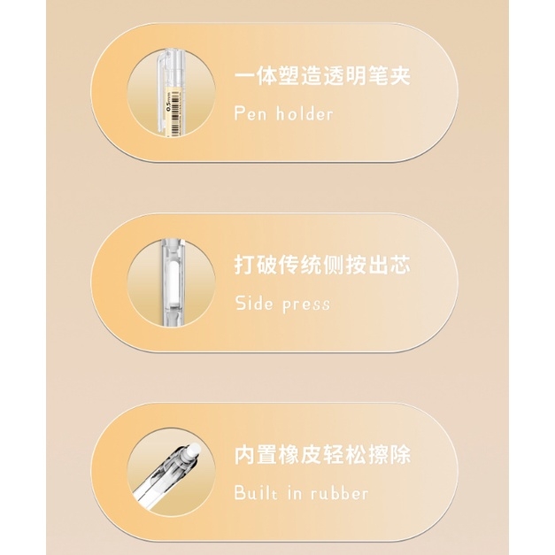 Bút chì bấm Deli thiết kế đặc biệt dùng cho học sinh, sinh viên, văn phòng mã SH112