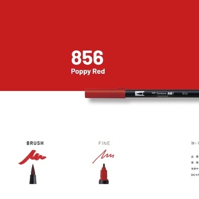 Bút Cọ TOMBOW ABT Dual Brush Pens Tone Đỏ Cam