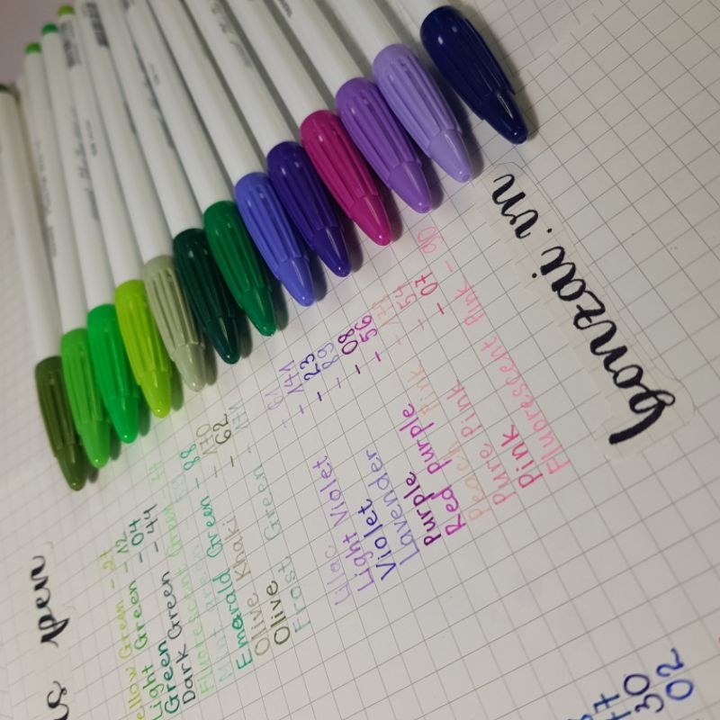 Bút Monami Brush Pen 3000 bút màu nước 60 màu 2022 mới Tone màu Thiên nhiên