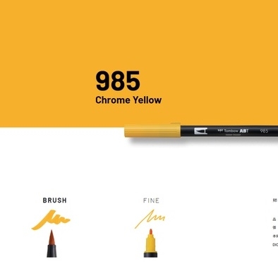 Bút Cọ TOMBOW ABT Dual Brush Pens Tone Đỏ Cam