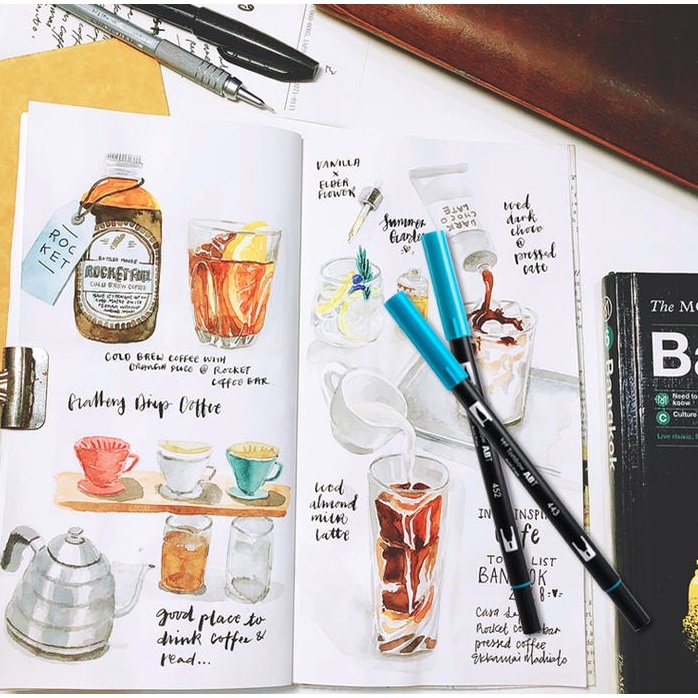 Bút Cọ TOMBOW ABT Dual Brush Pens Tone Hồng Đất