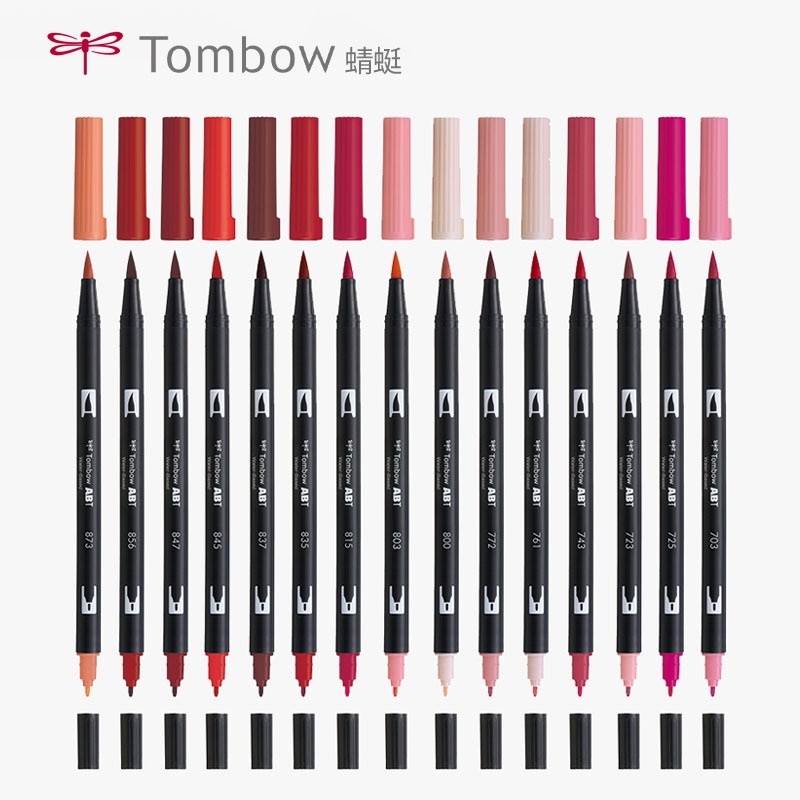 Bút Cọ TOMBOW ABT Dual Brush Pens Tone Hồng và Tím