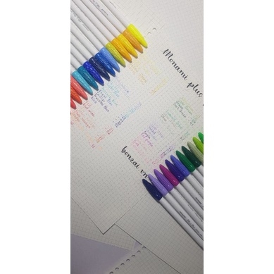 Bút Monami Brush Pen 3000 bút màu nước 60 màu 2022 mới Tone Cam và Xám