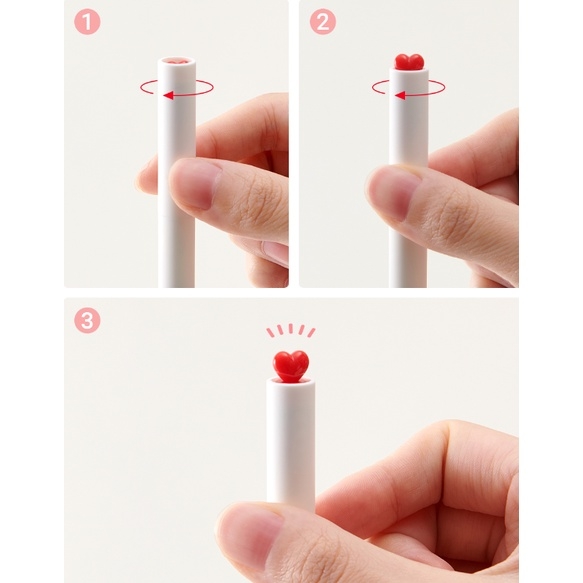 Bộ bút gel xoay KACO LOVE kèm 2 ngòi mực đen (chính hãng)