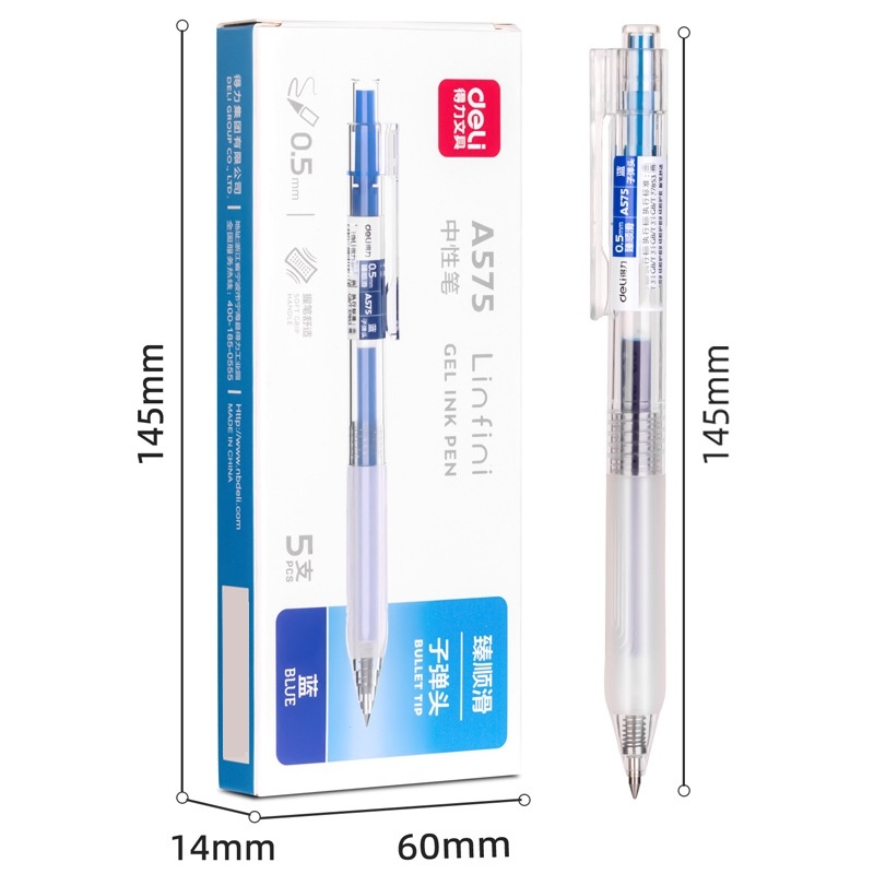 Bộ bút Deli Nguyên Hộp các loai A057B, Deli S60, Deli S101, A575.