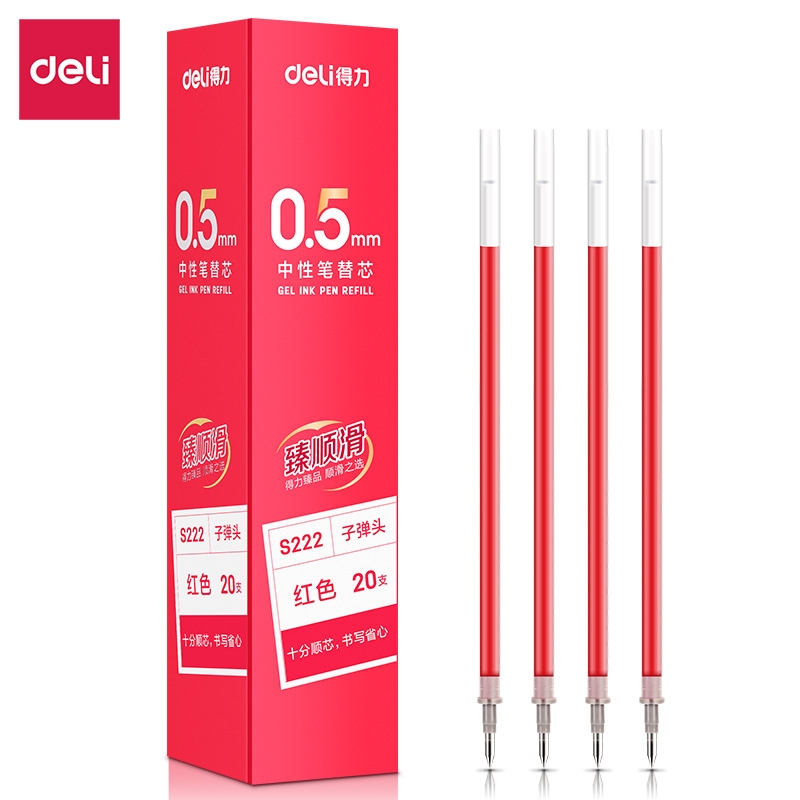 Bút gel Deli văn phòng sinh viên thiết kế đơn ngòi 0,5mm mực đen A117