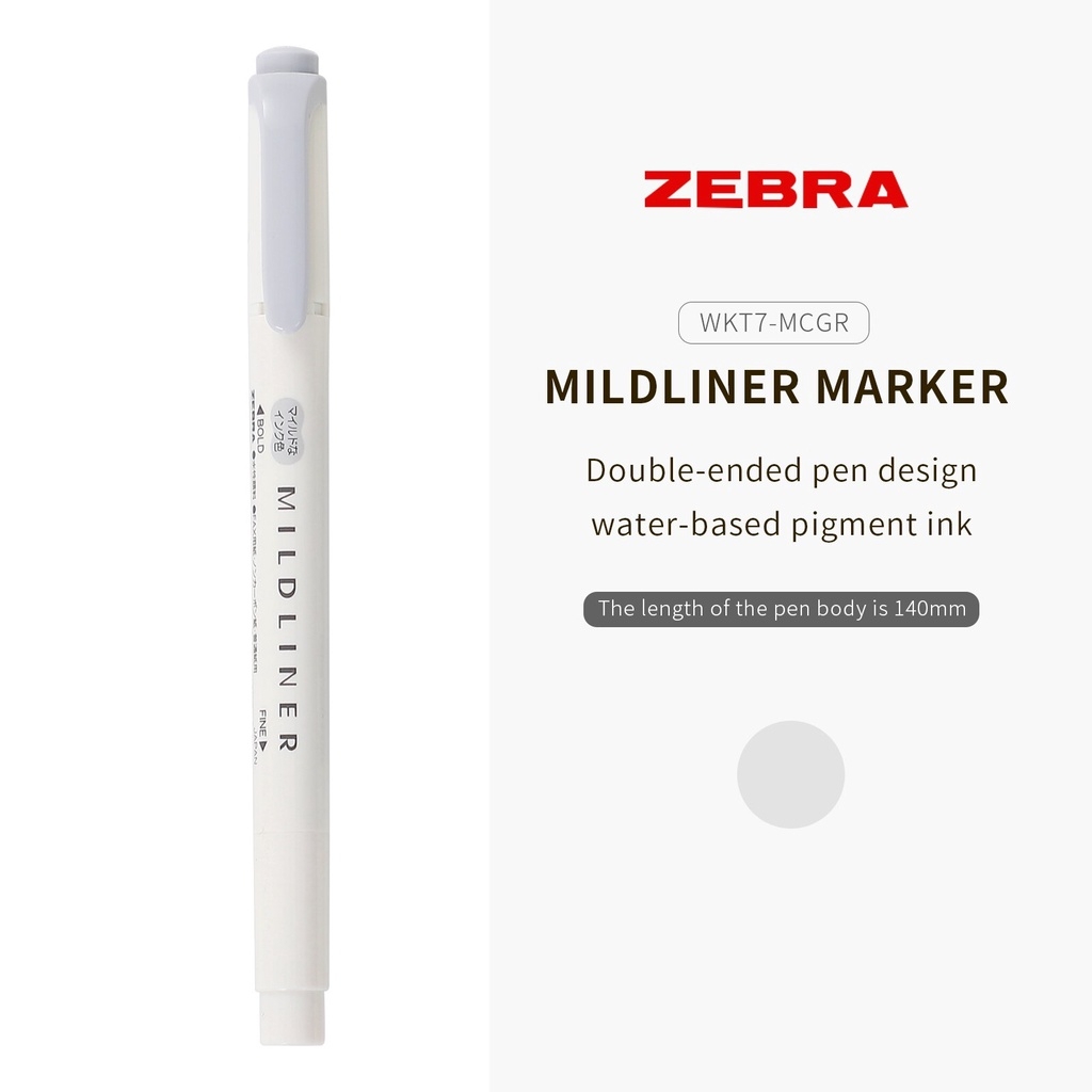 Bút đánh dấu 2 đầu ZEBRA Mildliner Nhật Bản ( cây lẻ)