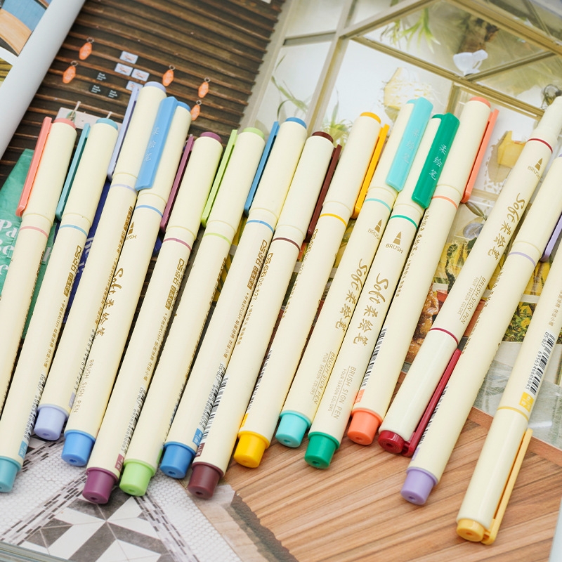 Bộ 3 bút Soft Brush Sign Pen luyện viết Calligraphy, Bullet Journal, Trang trí sổ