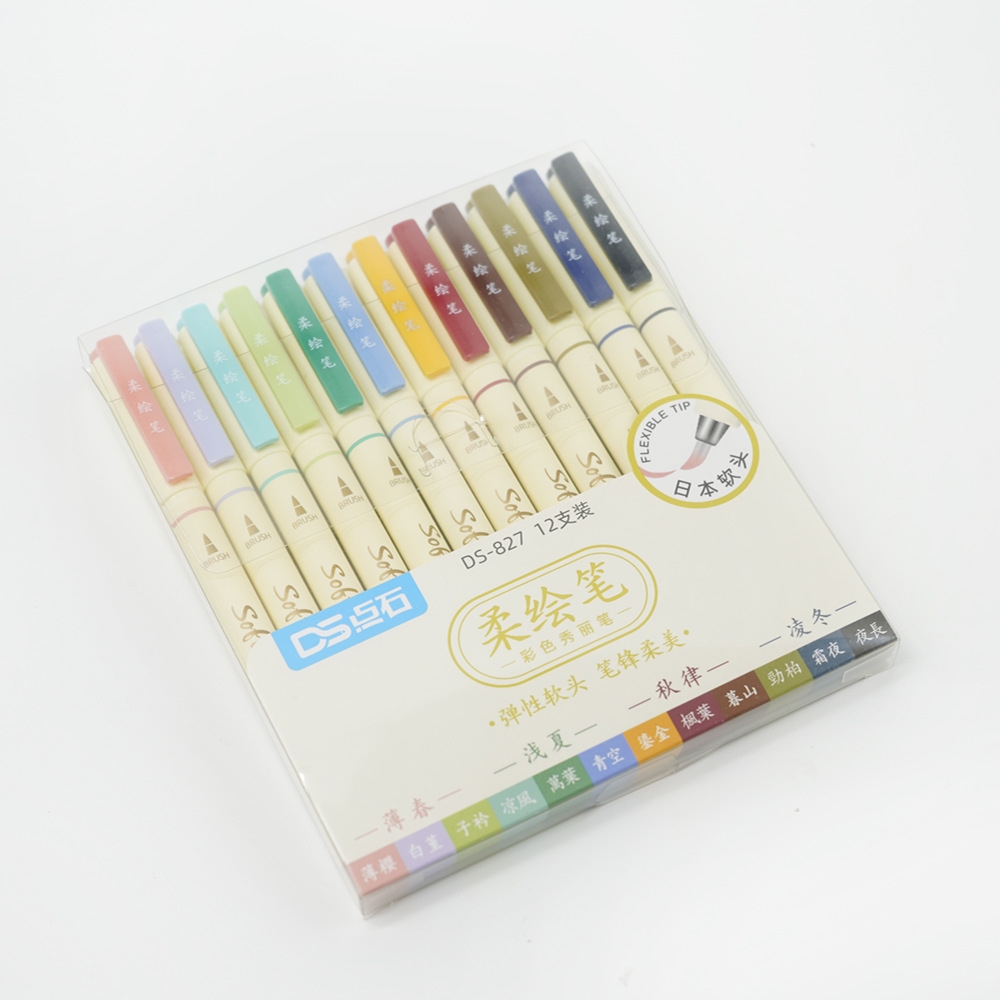 Bộ 3 bút Soft Brush Sign Pen luyện viết Calligraphy, Bullet Journal, Trang trí sổ