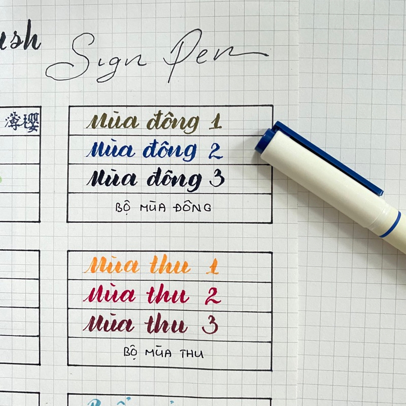 Bút Soft Brush Sign Pen luyện viết Calligraphy, Bullet Journal, Trang trí sổ Full 24 màu (cây lẻ)