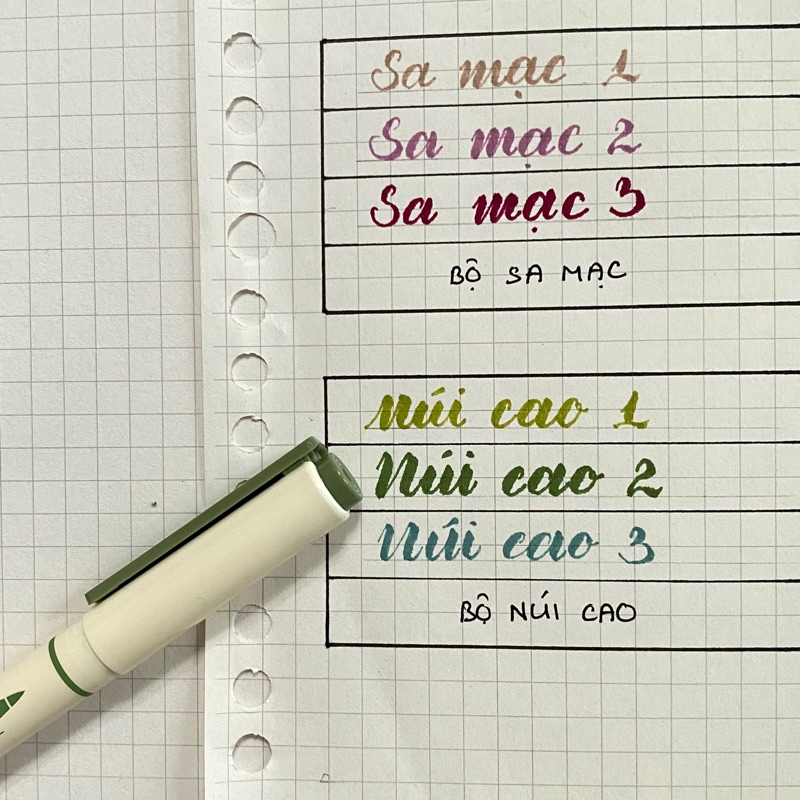 Bút Soft Brush Sign Pen luyện viết Calligraphy, Bullet Journal, Trang trí sổ Full 24 màu (cây lẻ)