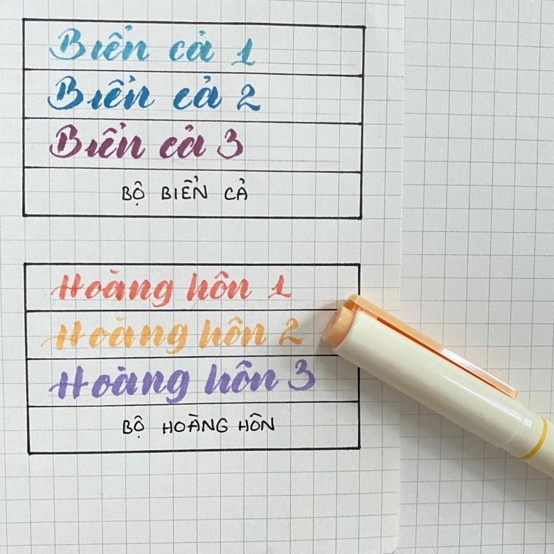Bút Soft Brush Sign Pen luyện viết Calligraphy, Bullet Journal, Trang trí sổ Full 24 màu (cây lẻ)