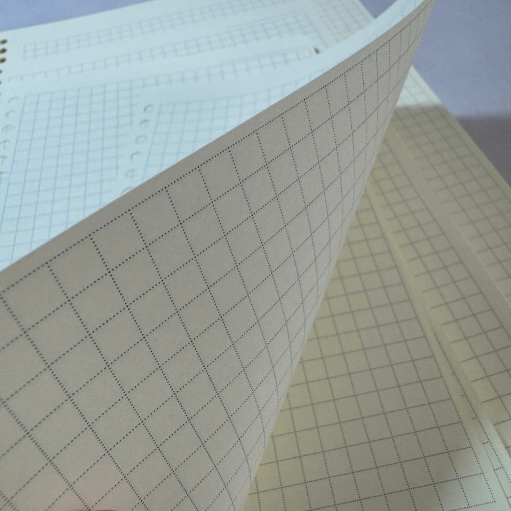 Ruột sổ còng giấy refill 20 26 30 lỗ A5 B5 A4 sổ Planner Bullet Journal