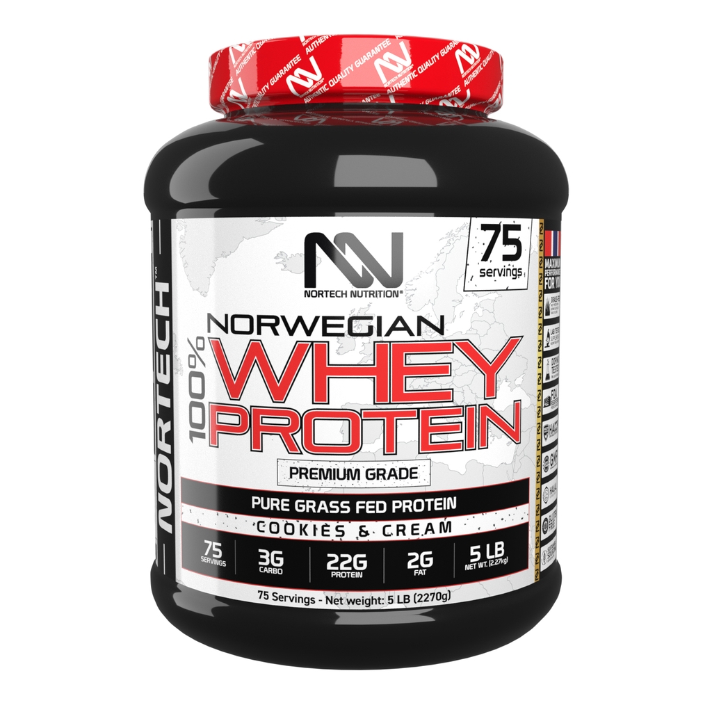 Nortech Norwegian Whey Protein 5LBS (75 Lần Dùng)