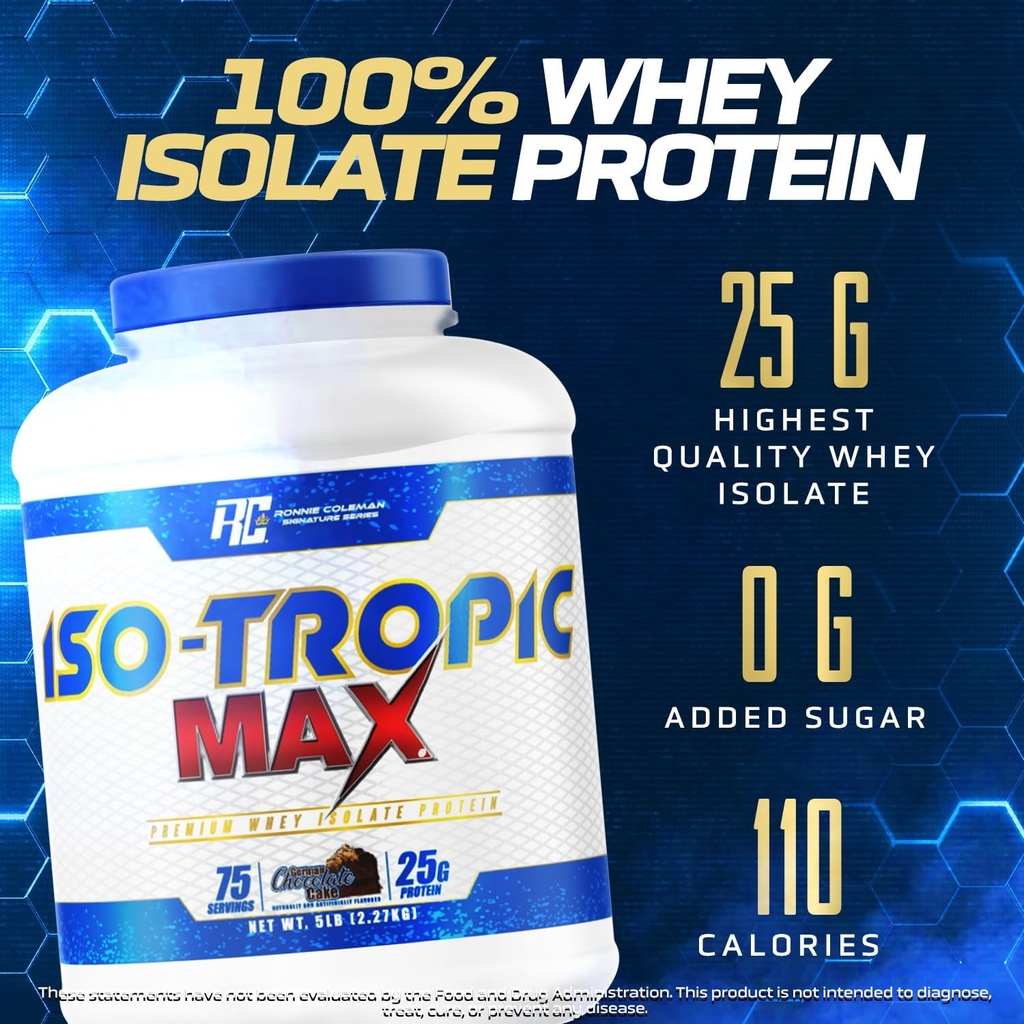 Ronnie Coleman Iso Tropic Max Whey Isolate Protein 5lbs (2,27kg)