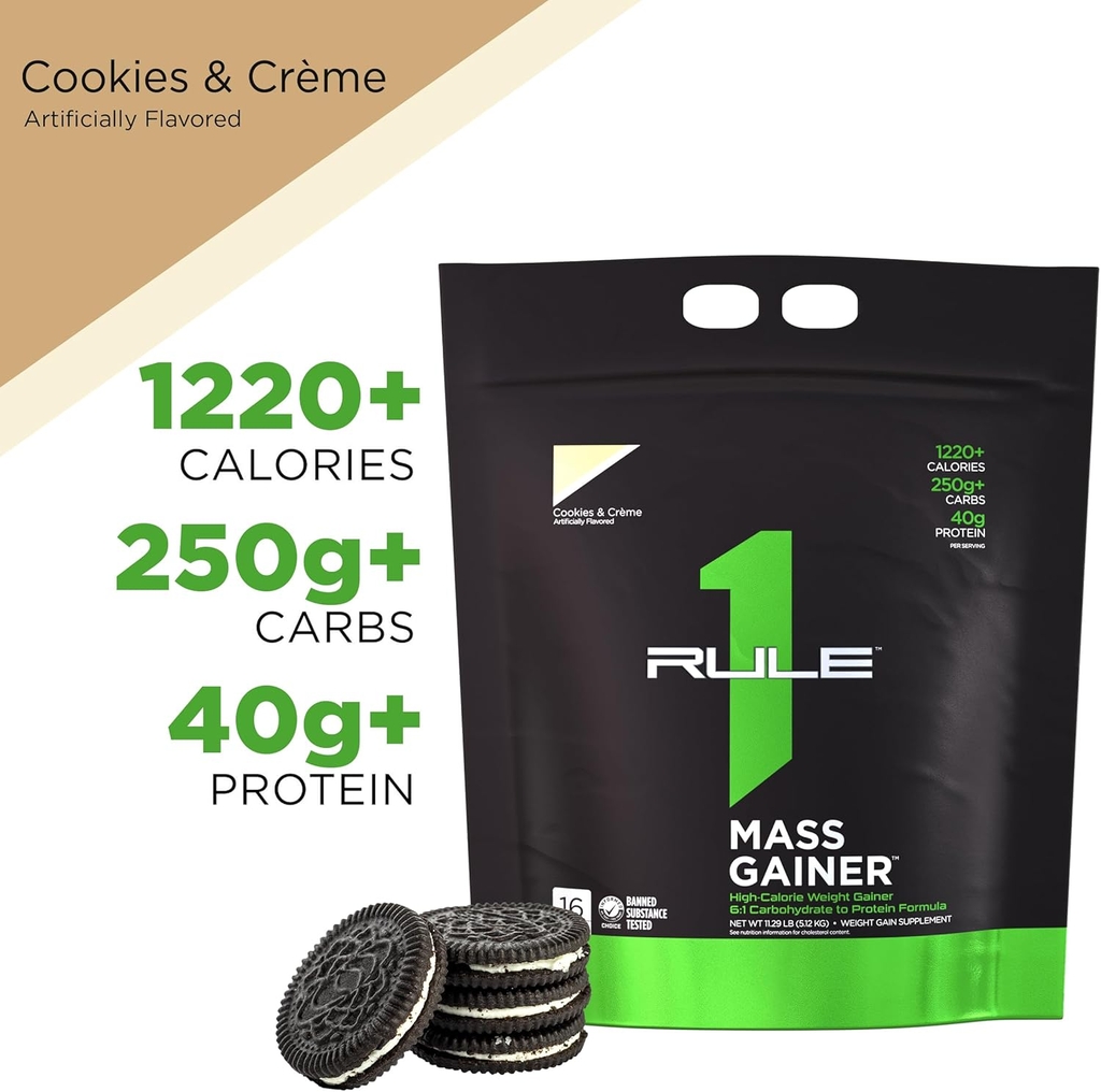 Sữa Tăng Cân MASS GAINER Rule 1 - 5.17KG (16 servings)