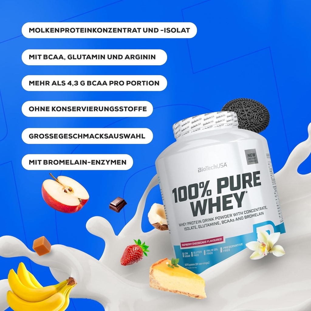 BioTech USA 100% Pure Whey 2270g (81 Servings)
