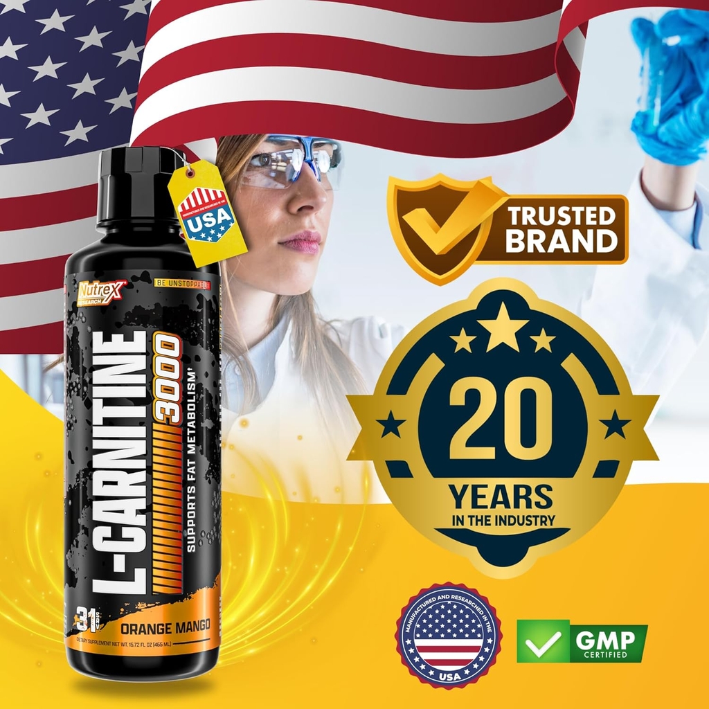 Nutrex Liquid Carnitine 3000 dạng lỏng (31 lần sử dụng)