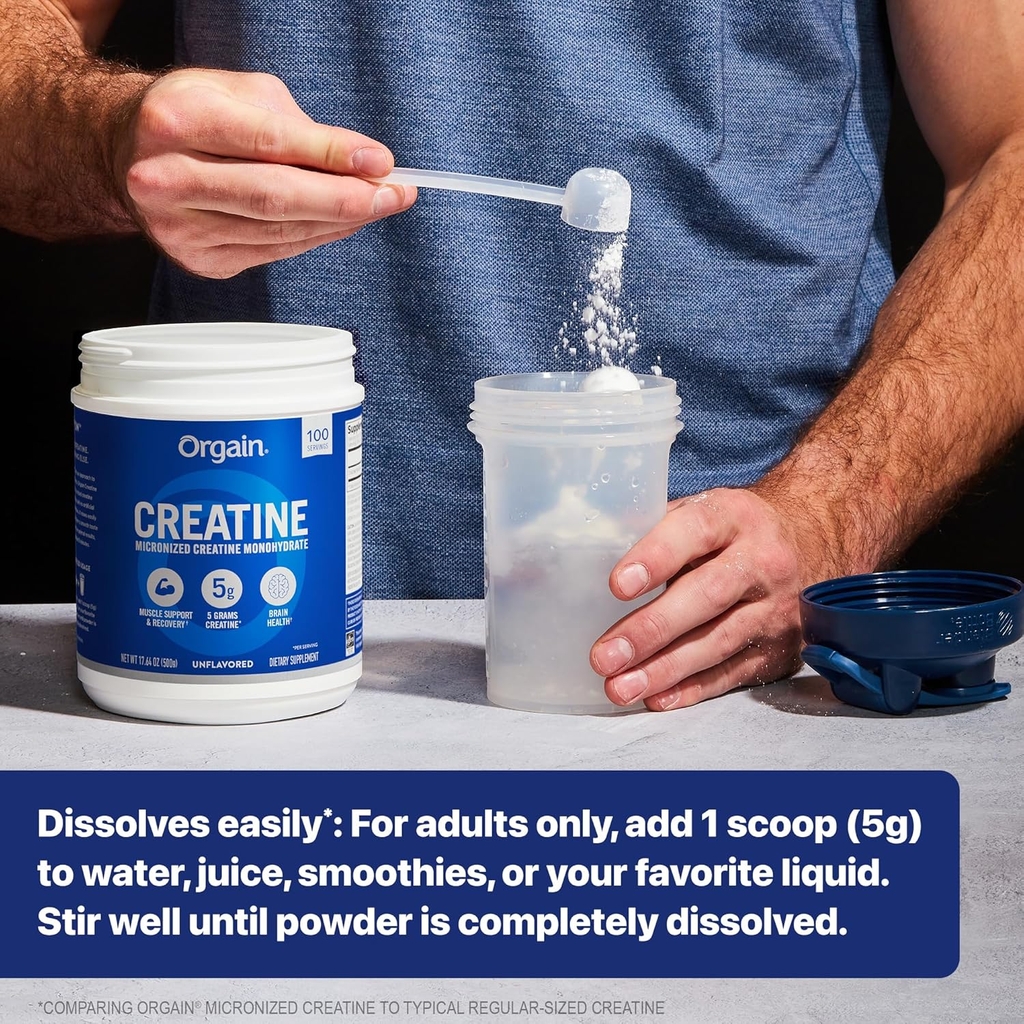 Orgain Creatine Micronized Creatine Monohydrate (675g)