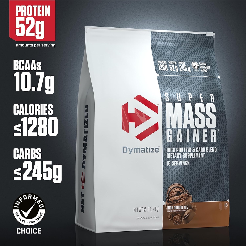 Dymatize Super Mass (5.4KG), Sữa Tăng Cân,Tăng Cơ Nạc