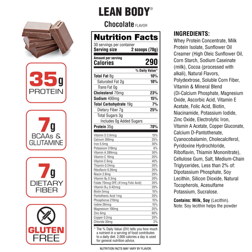 Labrada Lean Body Protein Shake 4.63 Lbs, 30 serving (2.1 KG)