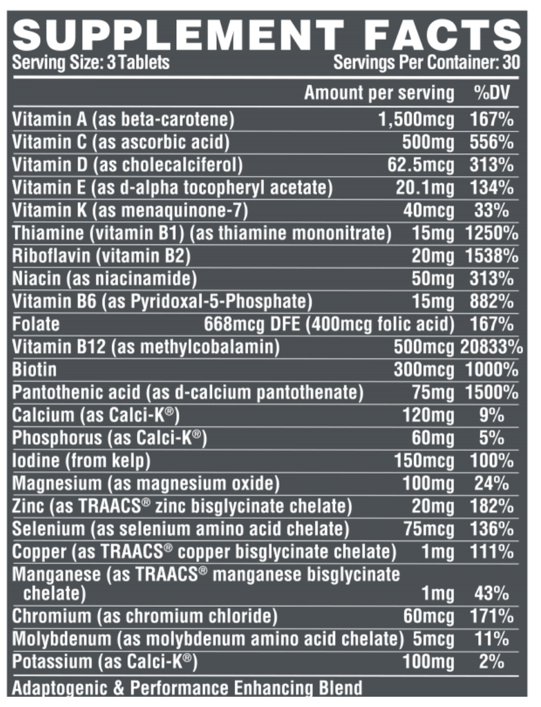 Nutrex Vitadapt (90viên) Vitamin Tổng Hợp