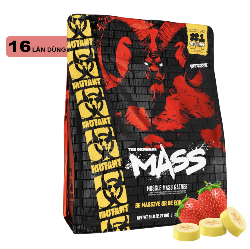 Sữa Tăng Cân  Mutant The Original Mass Gainer 15Lbs/5LBS (6.8KG/2.2Kg)