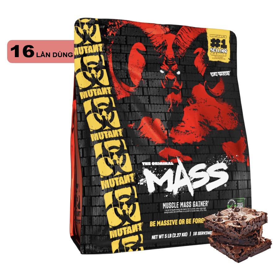Sữa Tăng Cân  Mutant The Original Mass Gainer 15Lbs/5LBS (6.8KG/2.2Kg)