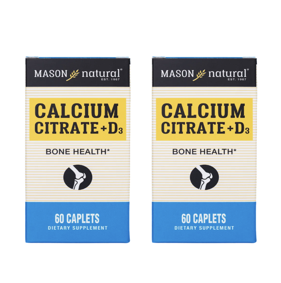 Viên Uống Canxi Hữu Cơ Mason Natural Calcium Citrate + D3 (60Viên)