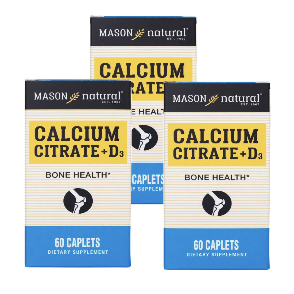 Viên Uống Canxi Hữu Cơ Mason Natural Calcium Citrate + D3 (60Viên)