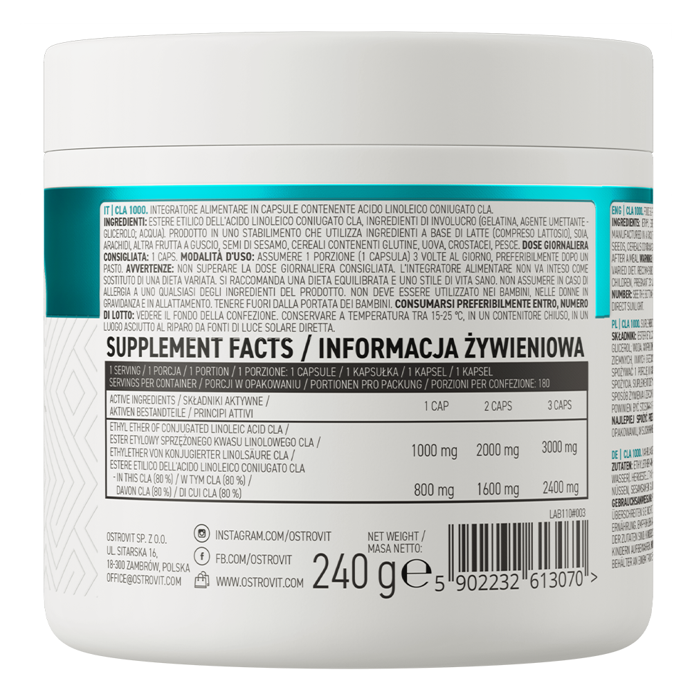 Viên Uống OstroVit CLA 1000 (180 Viên)