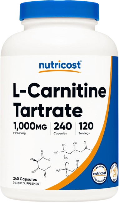 Nutricost L-Carnitine Tartrate Capsules, 500 mg