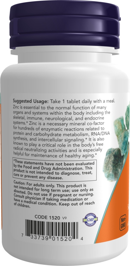 Now Foods Zinc 50Mg