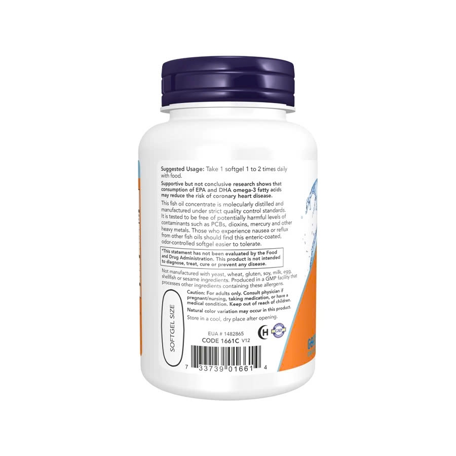 Now Ultra Omega-3 500 EPA/250 DHA (90/180 Viên)