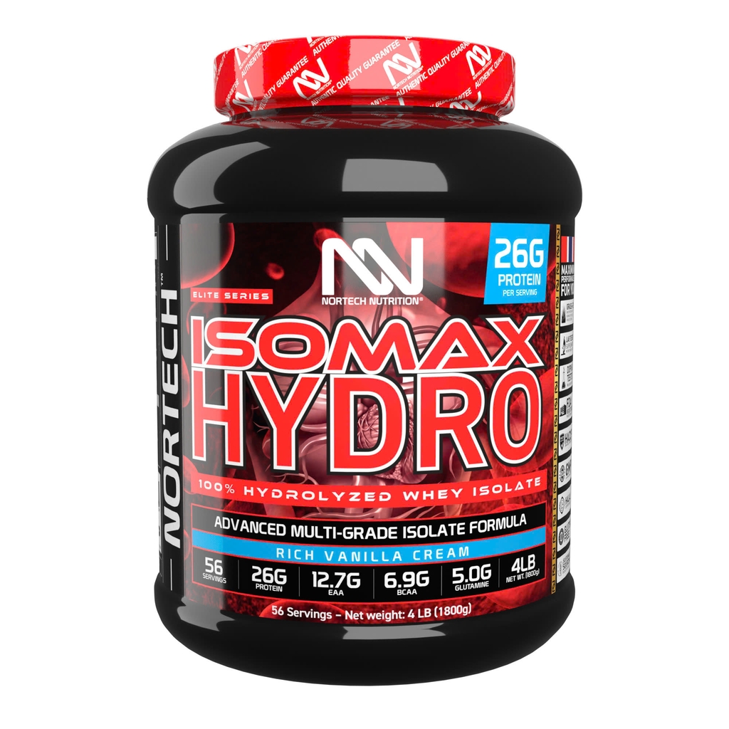 Nortech ISOMAX HYDRO Whey Protein Isolate và Hydrolyzed 1.8KG (56Liều)