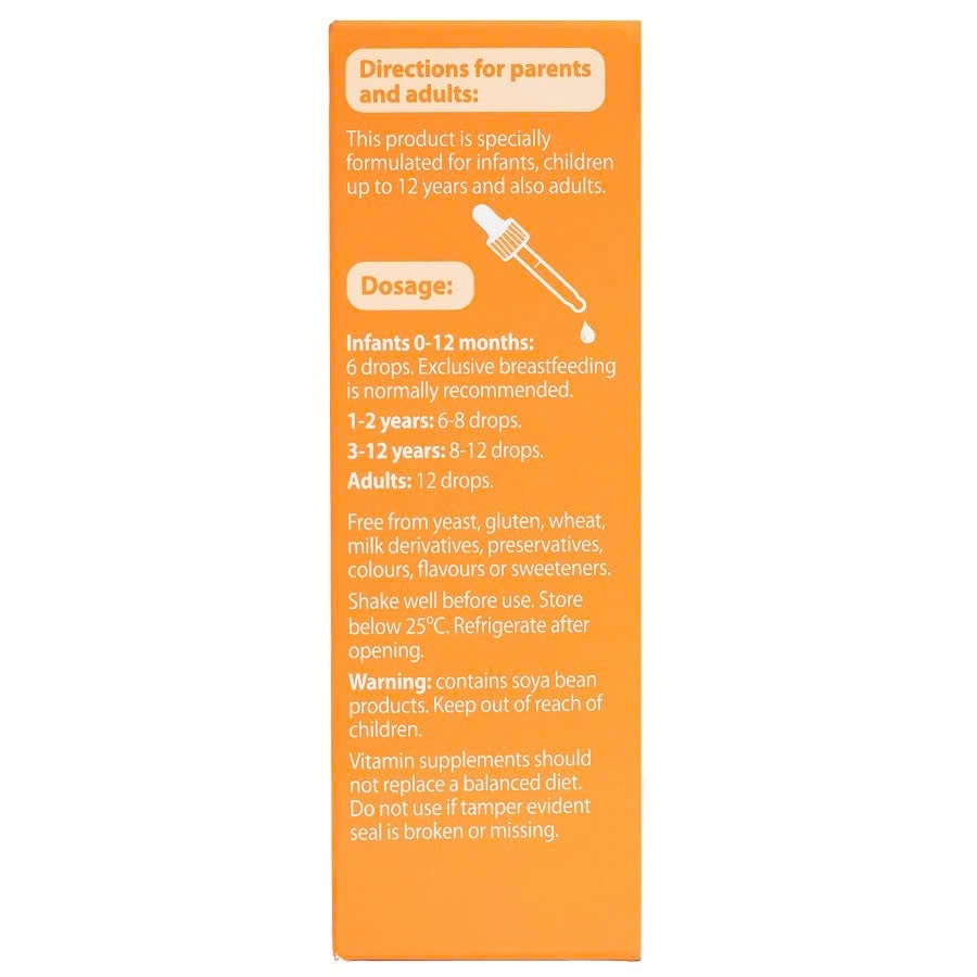 Nature's Way Kids Smart Drops Vitamin D3 + K2 (11ML)