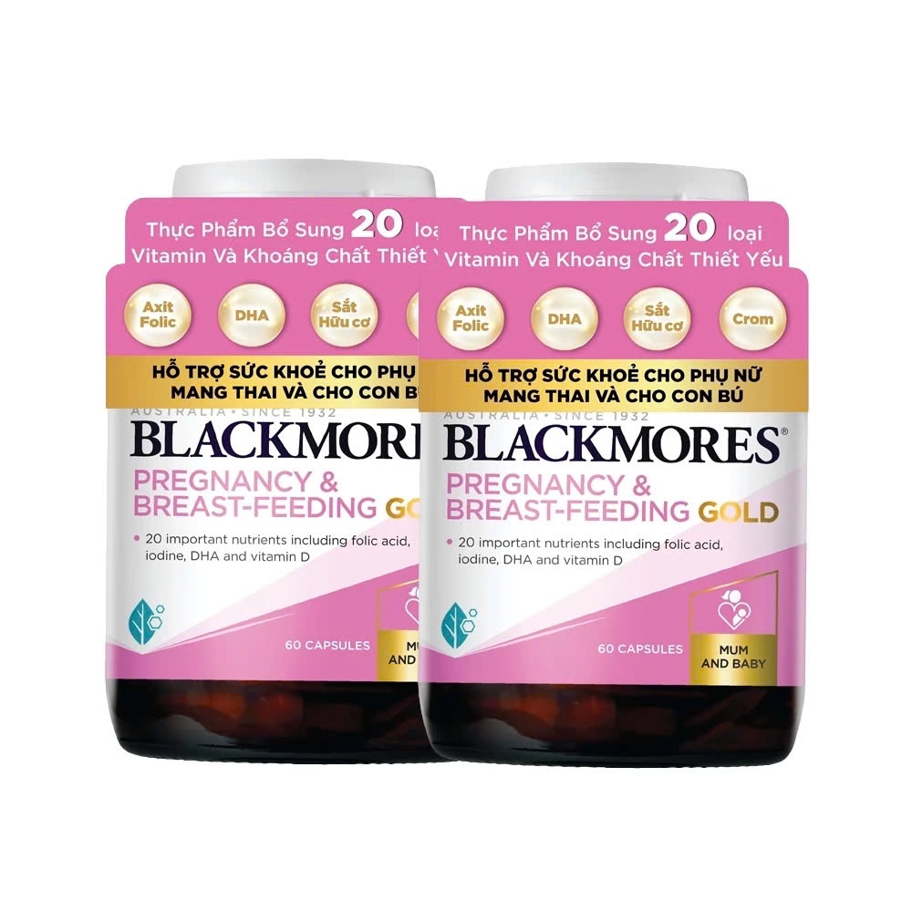 Viên uống Blackmores Pregnancy Breast-Feeding Gold 60 Viên