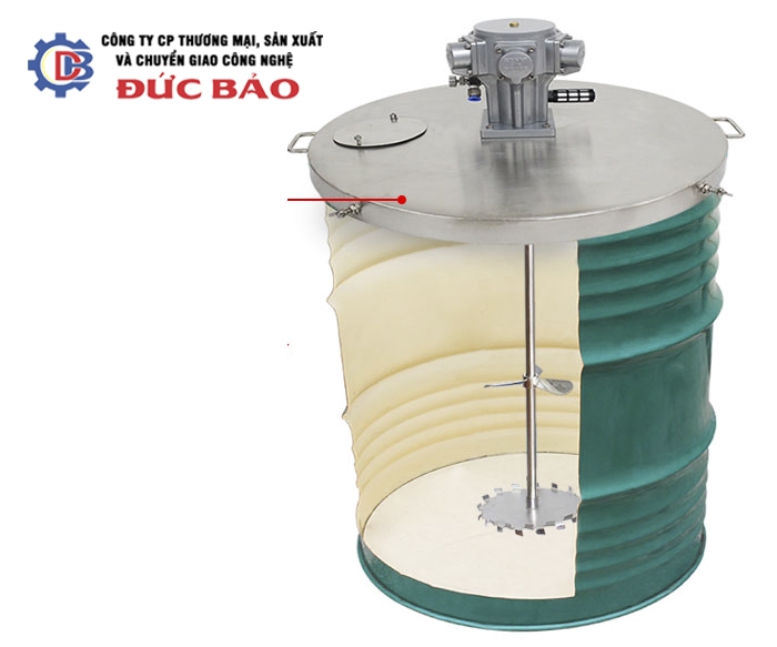 Máy Khuấy Khí Nén Có Nắp AMIX-K04-N