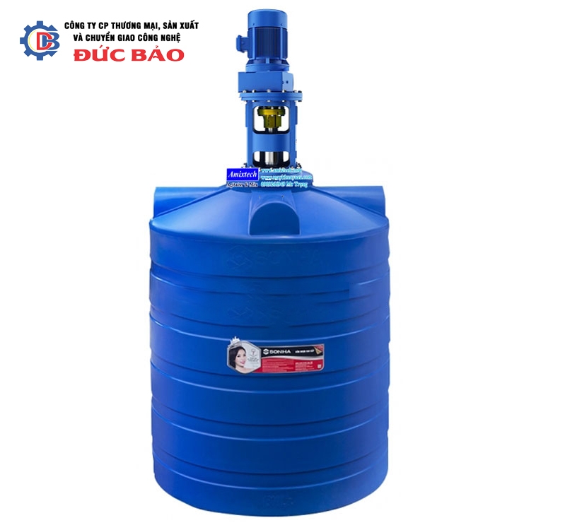 Máy Khuấy Thùng Nhựa 1000 Lít