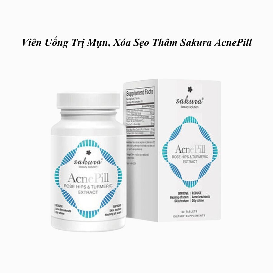 Sakura AcnePill - Viên Uống Trị Mụn, Xóa Sẹo Thâm