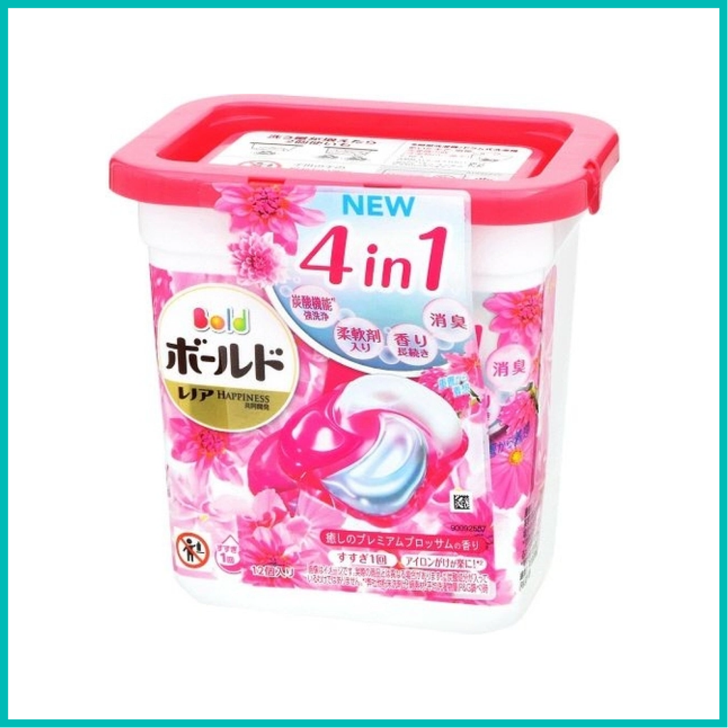 P&G - Hộp Viên giặt 4in1 Gelball 11 viên (hương hoa hồng)