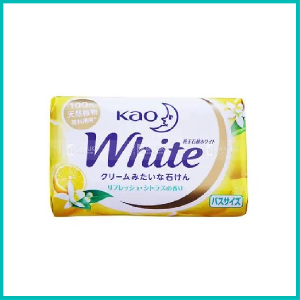 Kao - Xà Phòng White Hương Cam Chanh Làm Sạch Dưỡng Ẩm (130g)