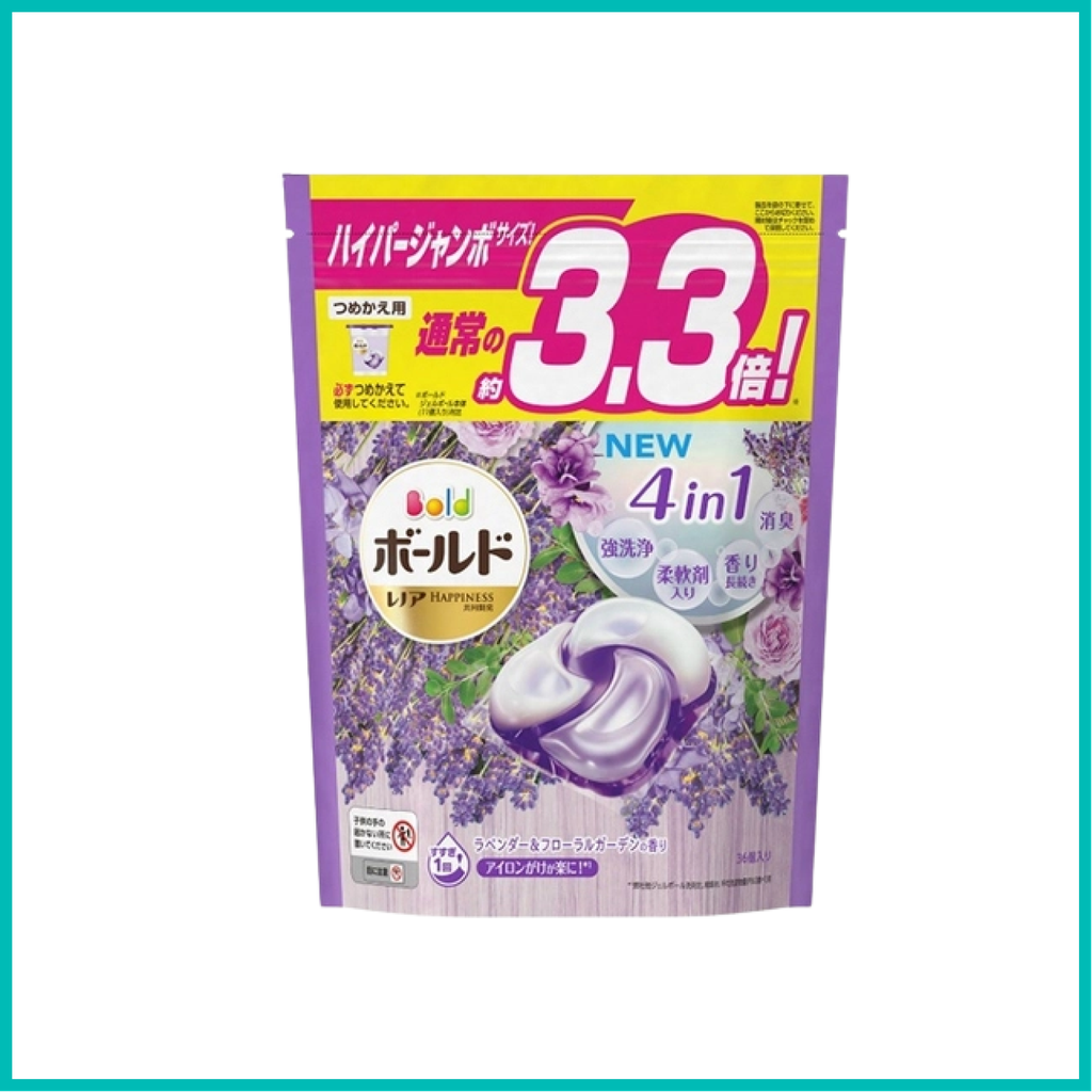 P&G - Túi Viên giặt 4in1 Gelball 36 viên (hương Lavender)