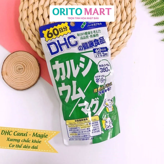 DHC - Viên uống bổ sung Canxi - Magie DHC 60 ngày ( 180 viên)