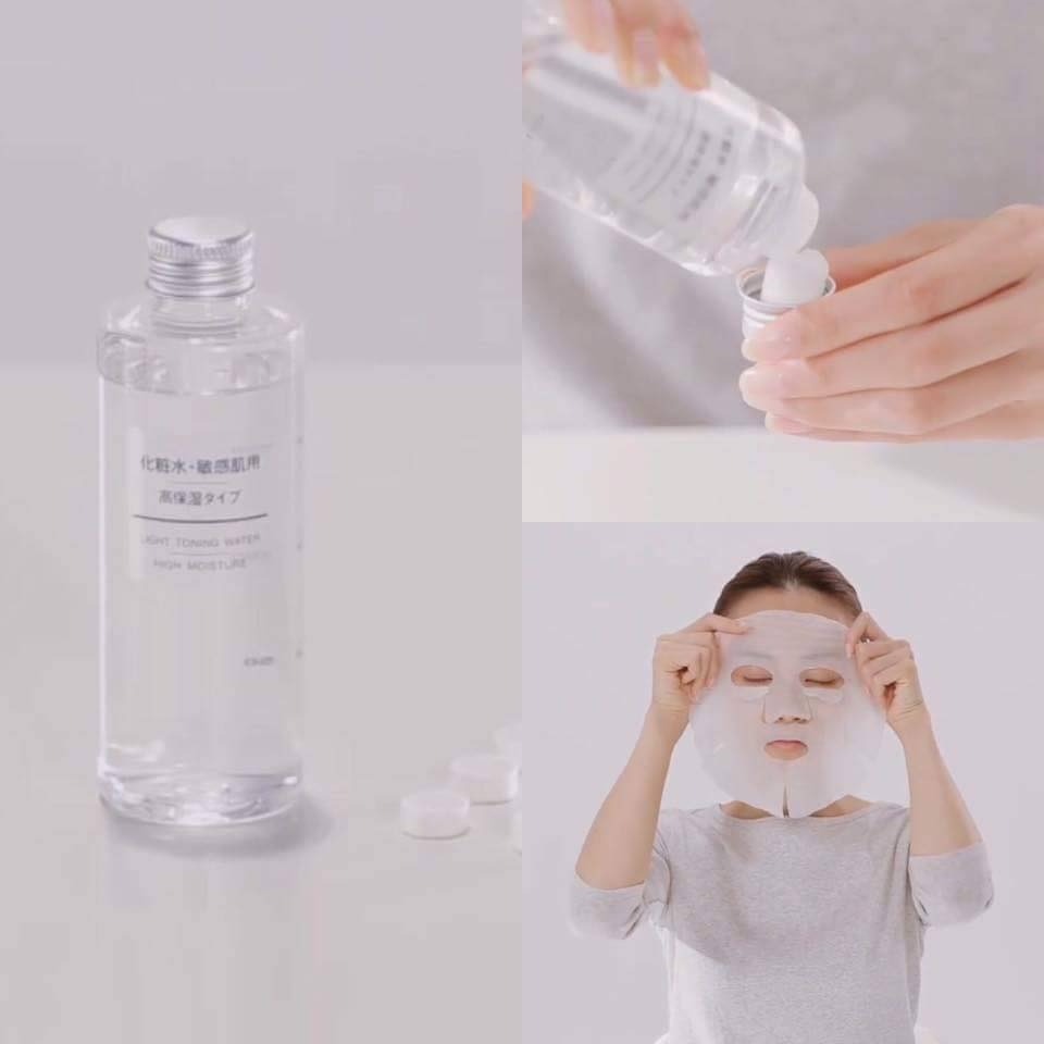 Muji - Nước Hoa Hồng Dưỡng Ẩm Muji Light Toning Water 200ml (Moisture - Da Khô)