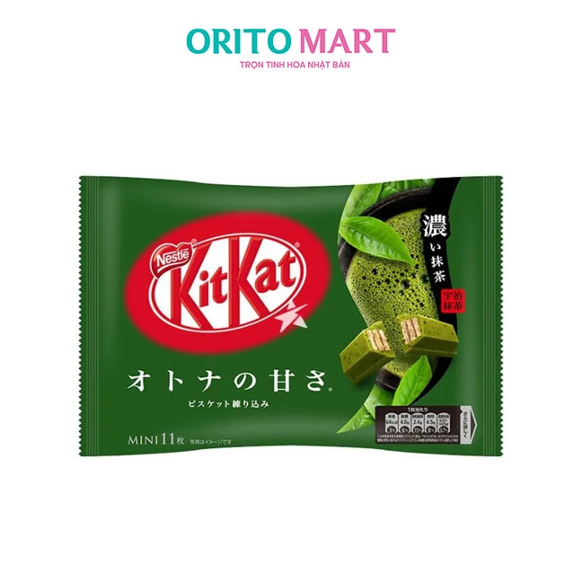 Bánh Kitkat Nestle Vị Matcha Trà Xanh 113g Nhật Bản 10 Chiếc ( Bánh Kẹo Tết 2024)