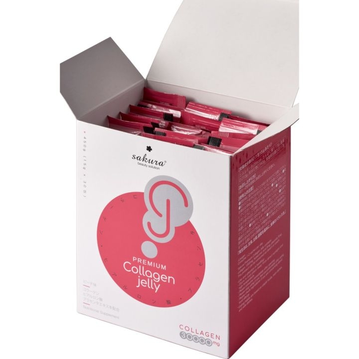 Sakura Beauty - Thạch Collagen Dưỡng Da Sakura Premium Collagen Jelly Dưỡng Trắng, Chống Lão Hóa