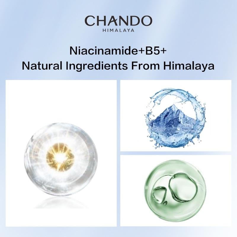 Chando Himalaya - Mặt Nạ Ống 2 Bước Niacinamide Làm Sạch Da Và Nuôi Dưỡng Da