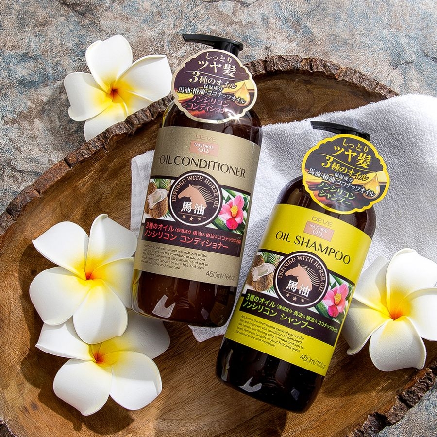 Bộ Dầu Gội và Dầu Xả Deve Natural Oil 480ml